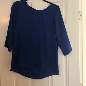 EUC express royal blue blouse size medium